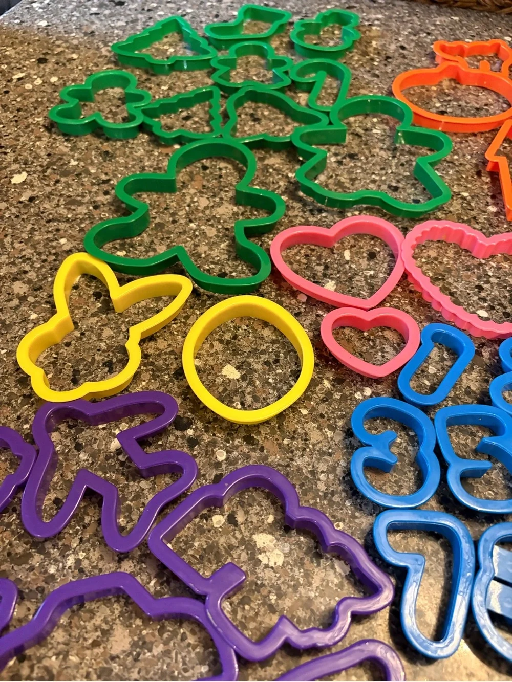 Wilton Colorful Assorted Cookie & Craft Cutters Holiday Letters Plastic